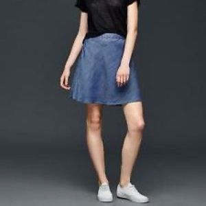 GAP chambray lyocell skirt